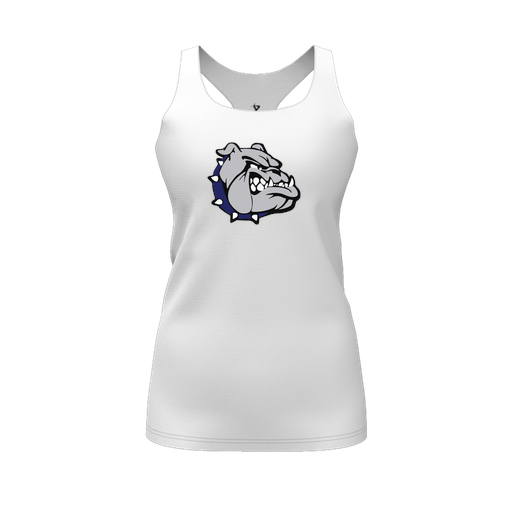 [FT0TRBWH-FYS-LOGO1] Decker Racerback Tank Top (Female Youth S, White, Logo 1)