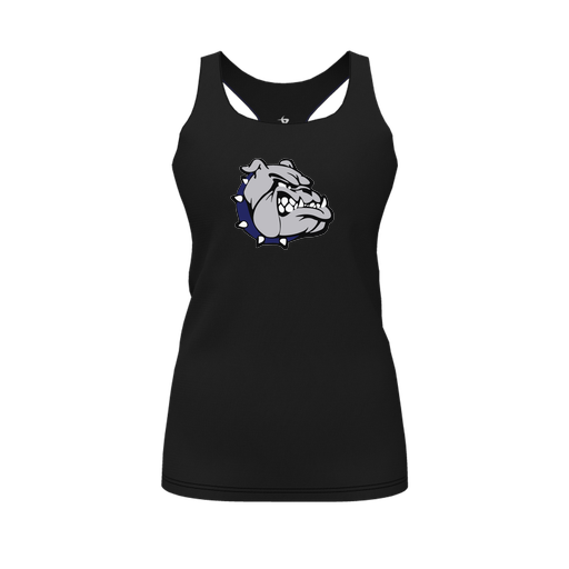 [FT0TRBBK-FYS-LOGO1] Decker Racerback Tank Top (Female Youth S, Black, Logo 1)