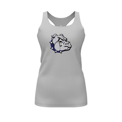 [FT0TRBGY-FYS-LOGO1] Decker Racerback Tank Top (Female Youth S, Gray, Logo 1)
