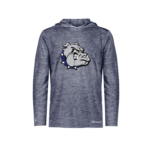 [FOLHCGNV-AS-LOGO1] Decker Men's Charge Hoodie (Adult S, Navy)