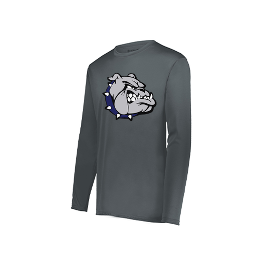 [222822.059.XS-LOGO1] Men's LS Smooth Sport Shirt (Adult XS, Gray)