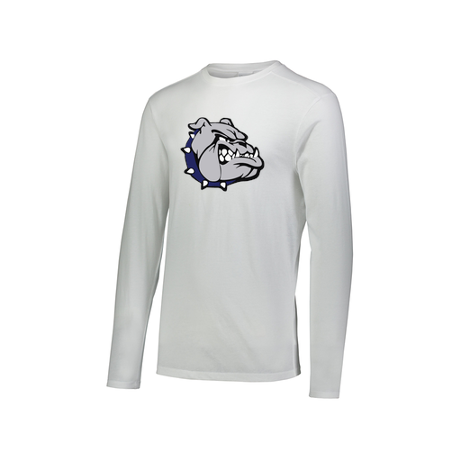 [FTLCUBWH-AXS-LOGO1] Decker Men's Tri-Blend T-Shirt - Long Sleeve (Adult XS, White)