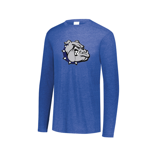 [FTLCUBRY-AXS-LOGO1] Decker Men's Tri-Blend T-Shirt - Long Sleeve (Adult XS, Royal)