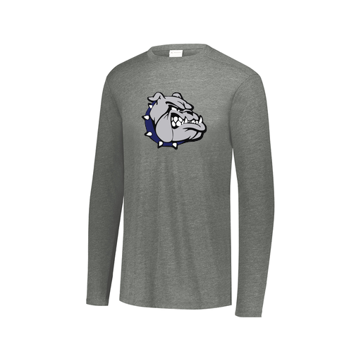 [FTLCUBGY-AXS-LOGO1] Decker Men's Tri-Blend T-Shirt - Long Sleeve (Adult XS, Gray)