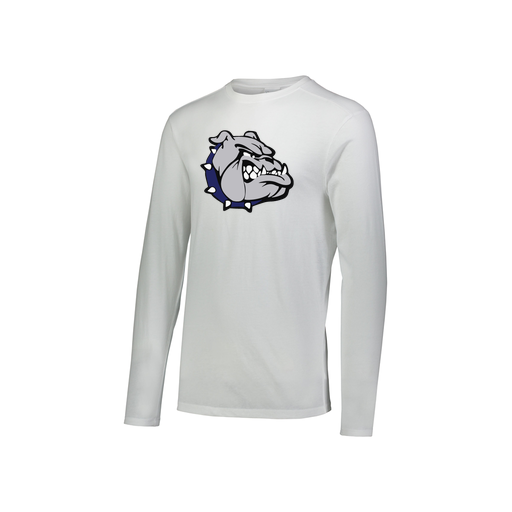 [FTLCUBWH-YS-LOGO1] Decker Youth Tri-Blend T-Shirt - Long Sleeve (Youth S, White)