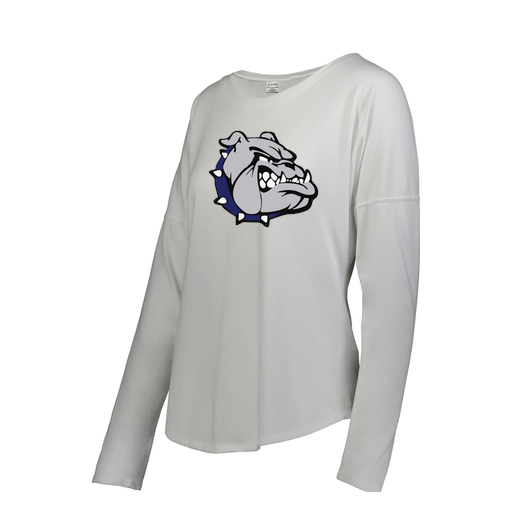 [FTLCUBWH-FAS-LOGO1] Decker Women's Tri-Blend T-Shirt - Long Sleeve (Female Adult S, White)