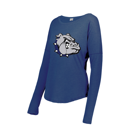 [FTLCUBRY-FAS-LOGO1] Decker Women's Tri-Blend T-Shirt - Long Sleeve (Female Adult S, Royal)